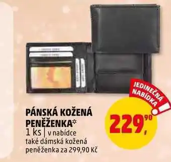 Penny Market Pánská kožená peněženka, 1 ks nabídka