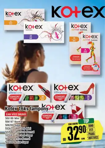 Tamda Foods Kotex 16ks tampony nabídka