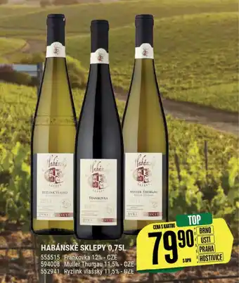HABÁNSKÉ SKLEPY 0,75L