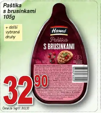 Hruška Paštika s brusinkami 105g nabídka