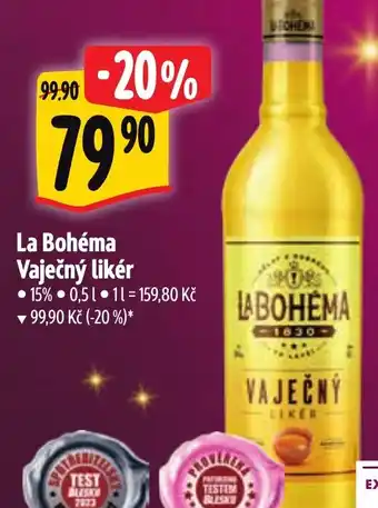Albert La Bohéma Vaječný likér nabídka