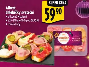 Albert Albert Chlebíčky sváteční nabídka