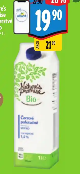 Albert Nature's Promise Bio Čerstvé mléko nabídka