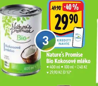 Albert Nature's Promise Bio Kokosové mléko nabídka