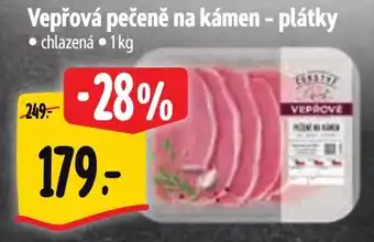Albert Vepřová pečeně na kámen - plátky nabídka