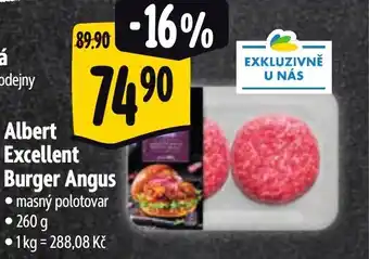 Albert Albert Excellent Burger Angus nabídka