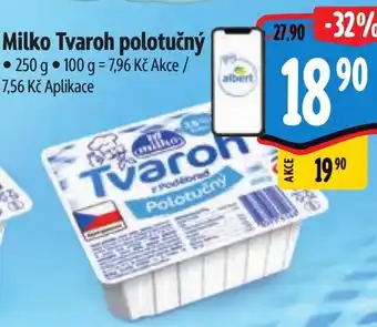 Albert Milko Tvaroh polotučný nabídka
