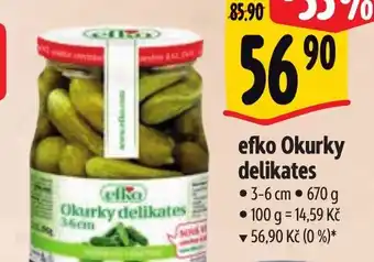 Albert efko Okurky delikates nabídka