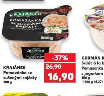 Kaufland Krajánek pomazánka se sušenými rajčaty nabídka