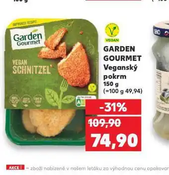 Kaufland Garden gourmet veganský pokrm nabídka