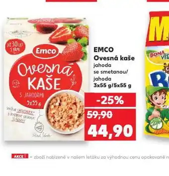 Kaufland Emco ovesná kaše nabídka