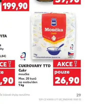 Kaufland Cukr moučka nabídka