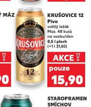 Kaufland Pivo krušovice 12 královský ležák nabídka