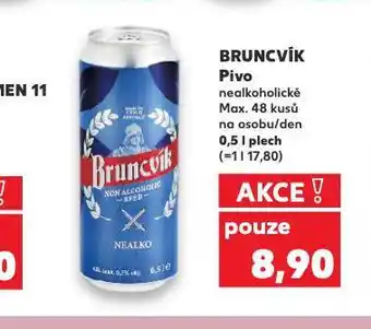 Kaufland Pivo bruncvík nealko nabídka