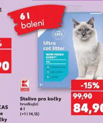 Kaufland Stelivo pro kočky nabídka