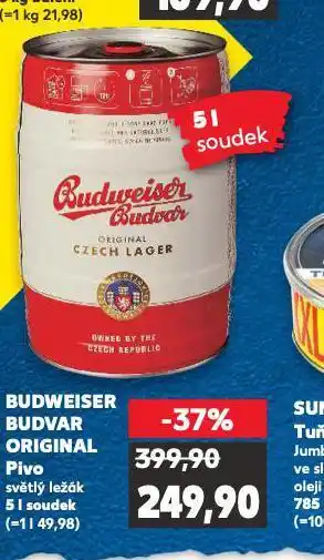 Kaufland Pivo budweiser budvar original nabídka