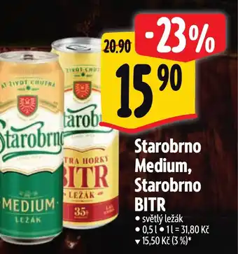 Albert Starobrno Medium, Starobrno BITR nabídka