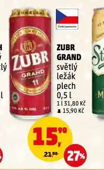 Penny Market Zubr grand pivo nabídka
