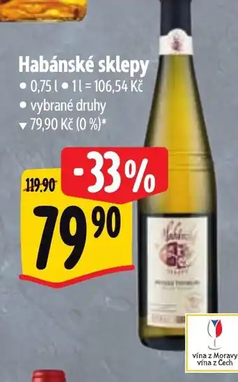 Albert Habánské sklepy nabídka