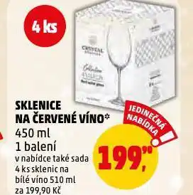 Penny Market Sklenice na červené víno nabídka