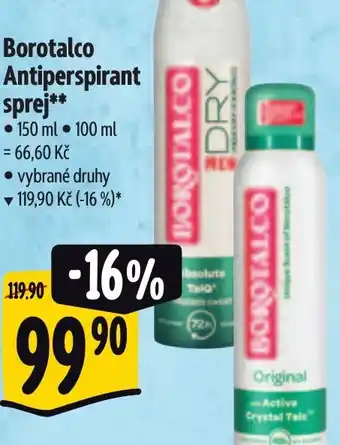 Albert Borotalco Antiperspirant sprej nabídka