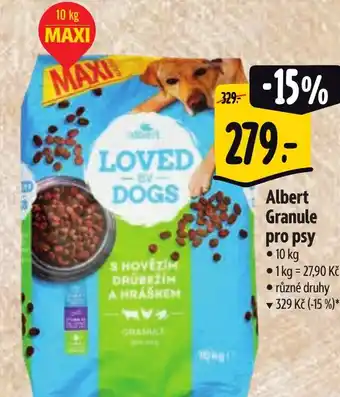 Albert Albert Granule pro psy nabídka