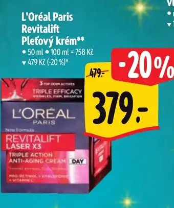 Albert L'Oréal Paris Revitalift Pleťový krém nabídka