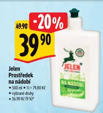 Albert Jelen Prostředek na nádobí nabídka