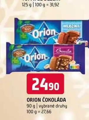 Terno Orion čokoláda 90 g nabídka