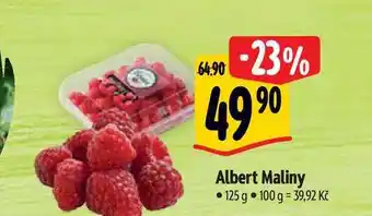 Albert Albert maliny 125 g nabídka