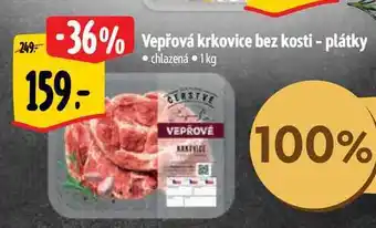 Albert Vepřová krkovice bez kosti - plátky 1 kg nabídka