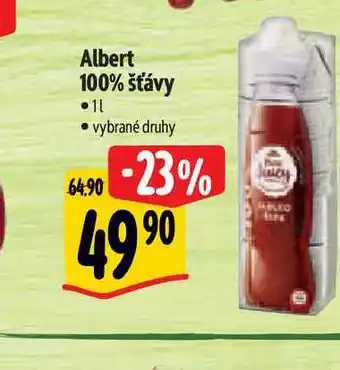 Albert Albert 100% šťávy 1 l nabídka