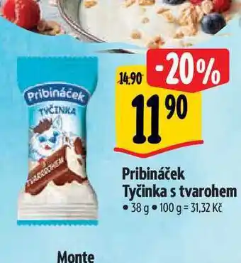 Albert Pribináček tyčinka s tvarohem 38 g nabídka