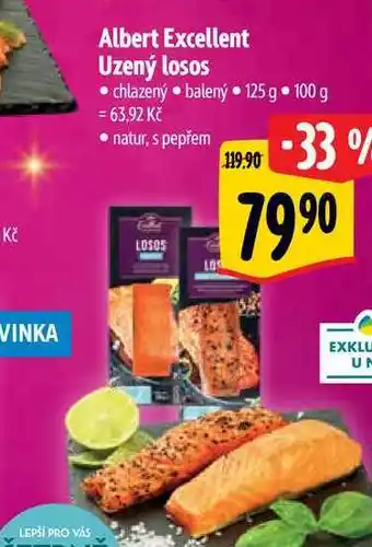 Albert Albert excellent uzený losos 125 g nabídka