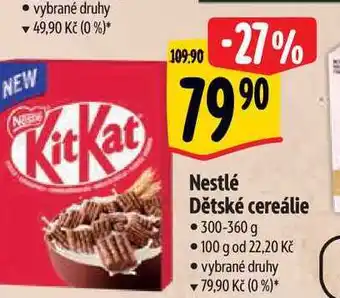 Albert Nestlé dětské cereálie 300-360 g nabídka