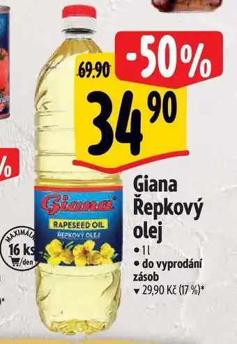 Albert Giana řepkový olej 1 l nabídka