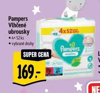 Albert Pampers vlhčené ubrousky • 4x 52 ks nabídka