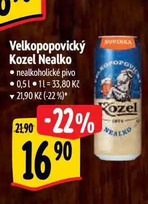 Albert Velkopopovický kozel nealko 0,5 l nabídka