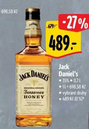 Albert Jack daniel's tennessee honey 0,7 l nabídka