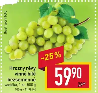 Billa Hrozny révy vinné bílé bezsemenné nabídka