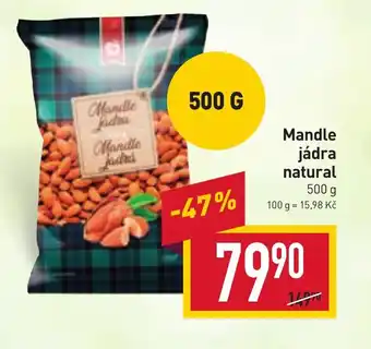 Billa Mandle jádra natural nabídka