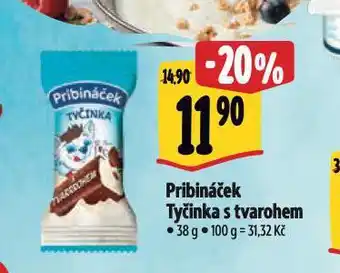 Albert Pribináček tyčinka s tvarohem nabídka