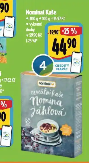 Albert Nominal kaše nabídka