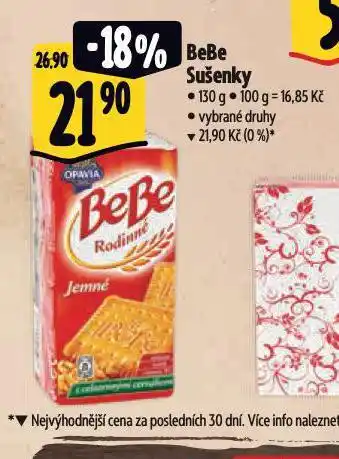Albert Bebe sušenky nabídka
