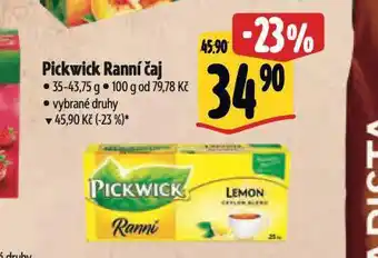 Albert Pickwick ranní čaj nabídka