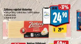 Albert Zátkovy vaječné těstoviny nabídka