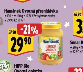 Albert Hamánek ovocná přesnídávka nabídka