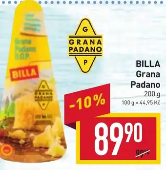 Billa BILLA. Grana Padano nabídka