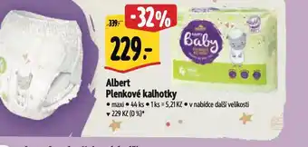 Albert Albert plenkové kalhotky nabídka