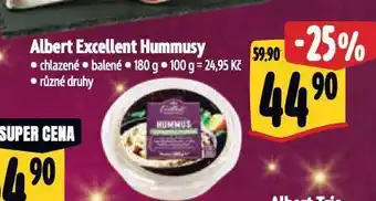 Albert Albert excellent hummusy nabídka